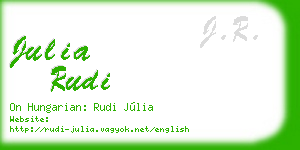 julia rudi business card