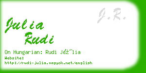 julia rudi business card